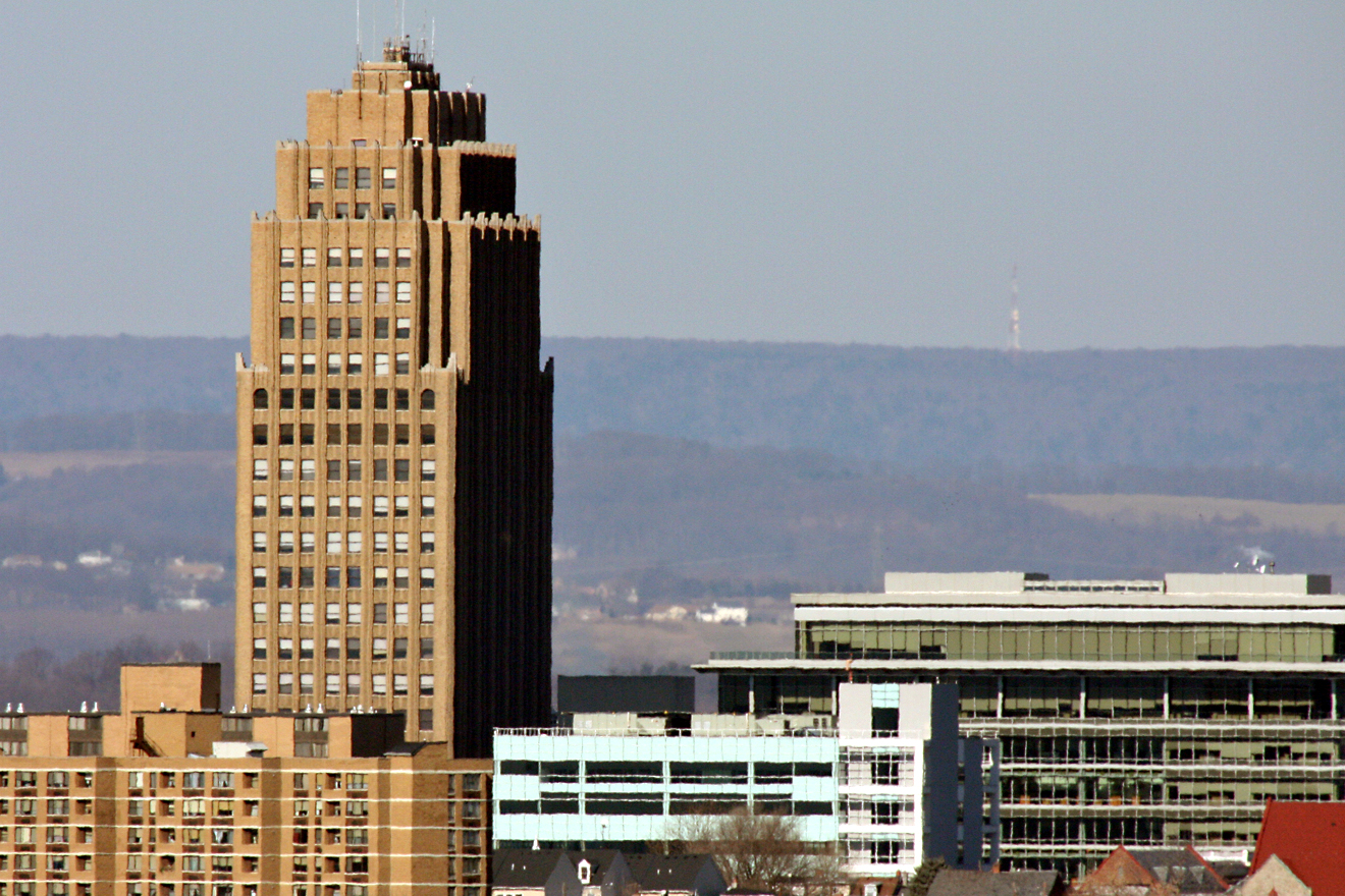 Allentown skyline in the Lehigh Valley, photographed in 2008